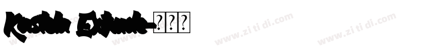 Kastela Extrude字体转换